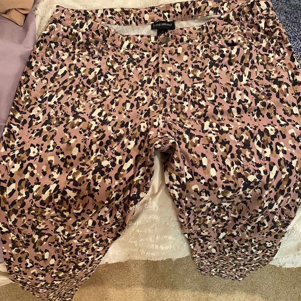 Lane Bryant Leopard Print Pants